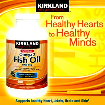 Omega 3 fish oi kirkland mang lại trái tim khỏe mạnh, trí não tinh tường và sức khỏe hoàn hảo