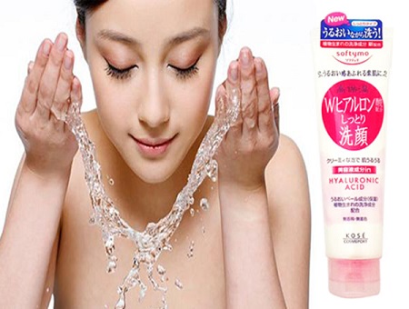 Sữa rửa mặt Kose Softymo Hyaluronic Acid 190g Nhật Bản