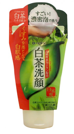 Sữa rửa mặt trà xanh Rohto Shirochasou Green Tea Foam 120g Nhật Bản
