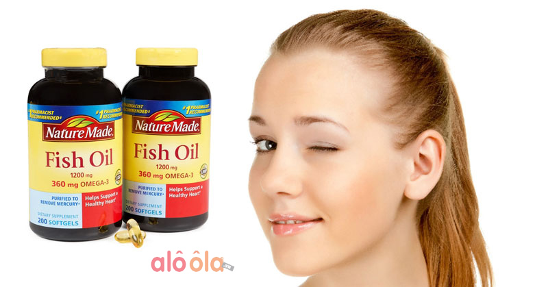 Dầu cá Nature Made Fish oil Omega 3 1200mg hộp 200 viên
