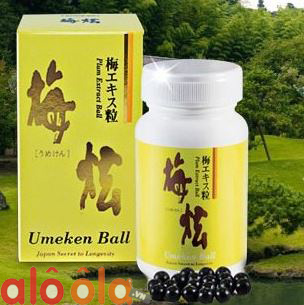 Viên uống hỗ trợ giải độc cho gan, tiêu hóa Umeken Ball 