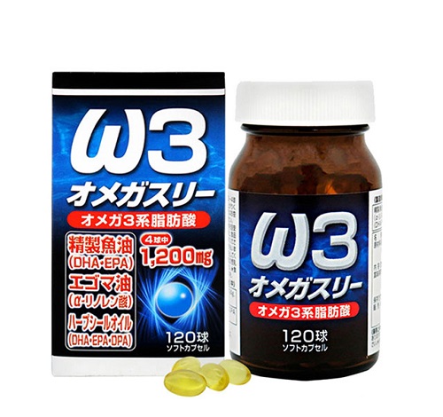 Viên uống bổ mắt, tăng cường trí não DHA & EPA Omega W3 Yuki