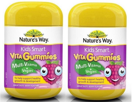 Kẹo dẻo Natures Way Vita Gummies multivitamin + vegies 60 viên