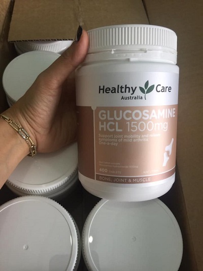 Viên bổ xương khớp Glucosamine HCL 1500mg Healthy Care 400 viên của Úc