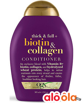 Dầu xả Biotin & Collagen Conditioner giúp giảm tóc gãy rụng và giúp tóc chắc khỏe