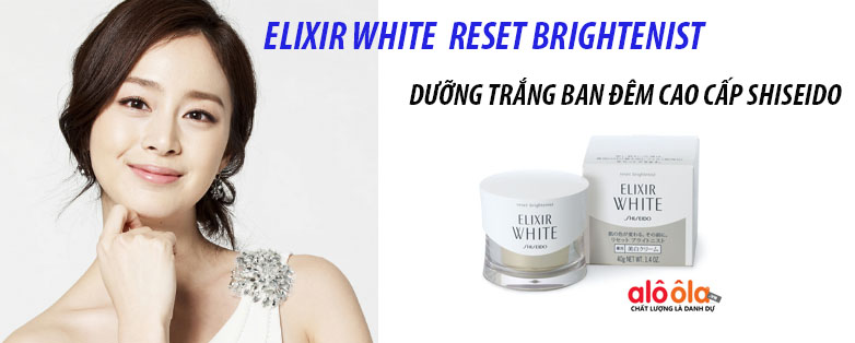 Kem dưỡng da đêm Shiseido Elixir White Reset Brightenist 40g