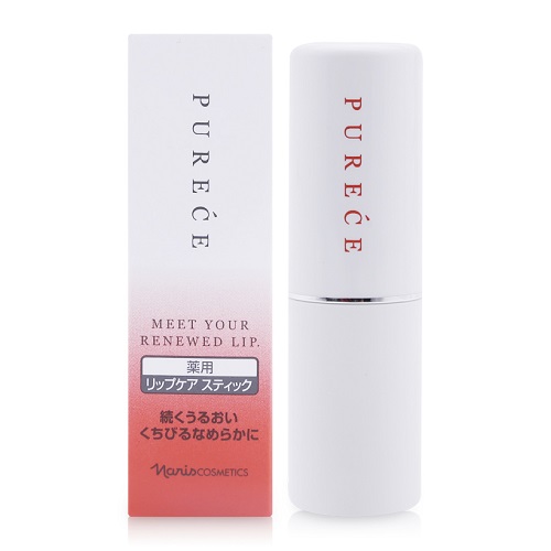 Son dưỡng ẩm chống nhăn Naris Medicated Purece Lip Care Stick 3g