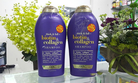 Bộ dầu gội - dầu xả dưỡng tóc chắc khỏe, mềm mượt Biotin & Collagen Mỹ