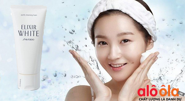 Cách rửa sữa rửa mặt Elixir White Shiseido hiệu quả nhất 