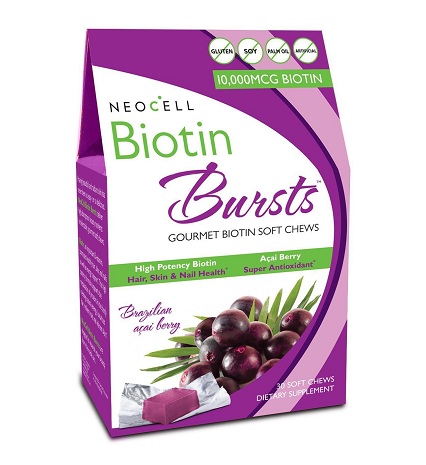 Kẹo dẻo Neocell Biotin Bursts- Kích thích mọc tóc,giảm rụng tóc
