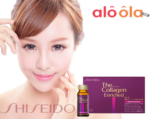 Bổ sung colagen bằng the shiseido collagen enriched dạng nước nhật bản