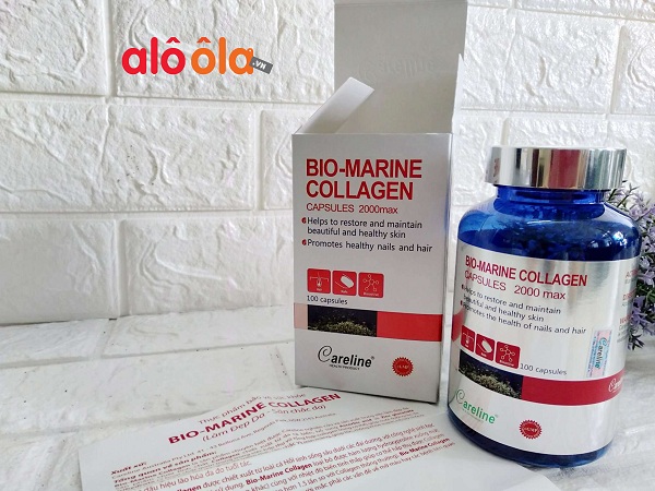 Viên Uống Đẹp Da Bio-Marine Collagen Careline Hộp 100 Viên