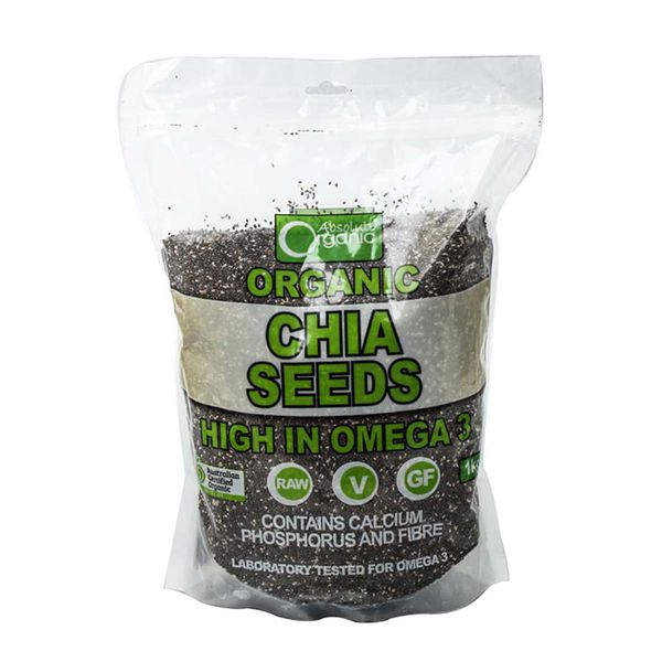 Chia Seeds High In Omega 3 Absolute Organic 1 kg– hạt chia ÚC 