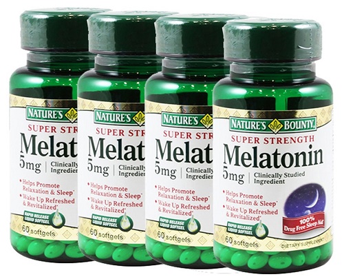 viên uống điều hòa giấc ngủ natures bounty melatonin 5 mg