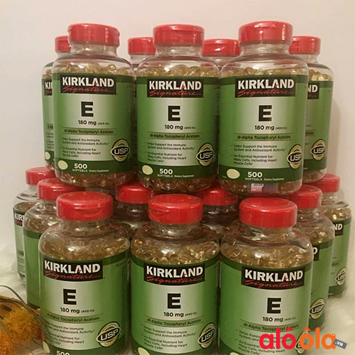 kirkland vitamin e 400 iu hộp 500 viên của mỹ