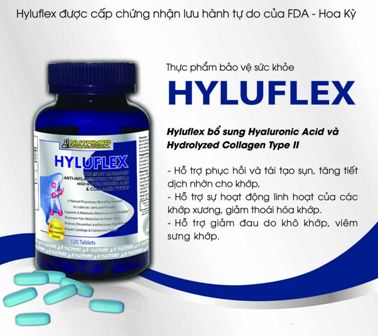 Viên xương khớp Hyluflex - hỗ trợ điều trị bệnh xương khớp hiệu quả