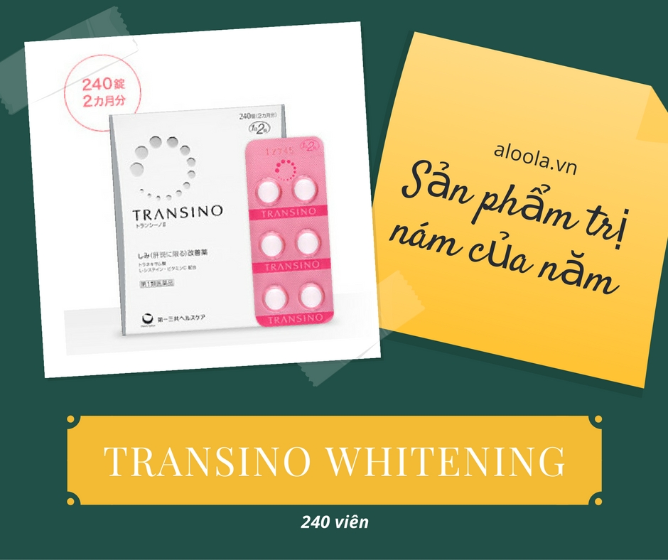 Thành phần của Transino Whitening 240 viên là gì?