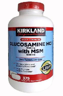 Review viên uống kirkland glucosamine hcl 1500mg with msm 1500mg