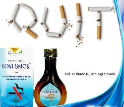 Công dụng của nước súc miệng cai thuốc lá boni- smok 150ml