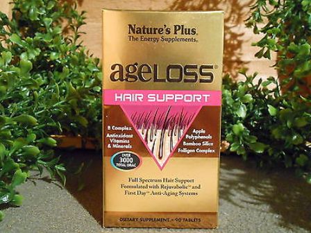 Mái Tóc Bóng Khoẻ Với AgeLoss Hair Support Natures Plus Số 1 của Mỹ
