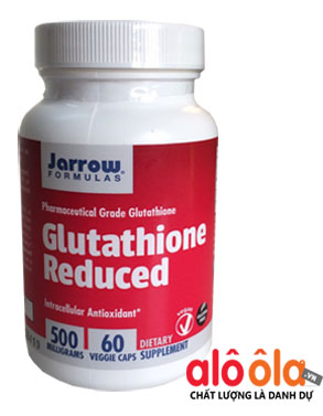Glutathione 500mg  60 viên  - Viên uống trắng da Jarrow Glutathione reduced 500mg