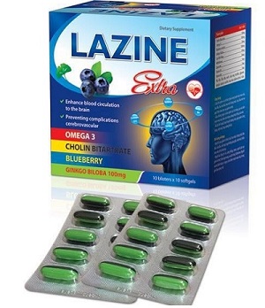 Lazine Extra được sử dụng để điều trị những vấn đề gì liên quan đến não?
