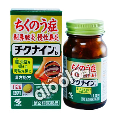 Chikunain Nhật Bản viên uống đặc trị viêm xoang 112 viên