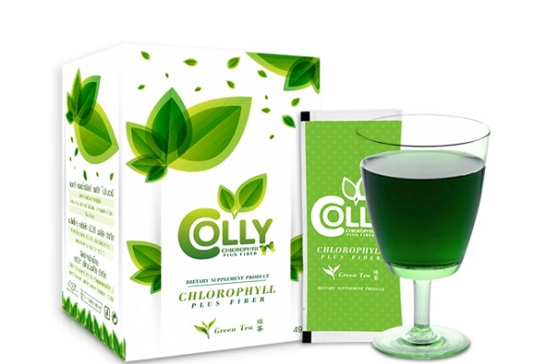 Trà xanh giảm cân thải độc Colly Chlorophyll Plus Fiber của Thái Lan