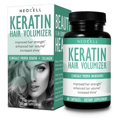 Viên Uống Kích Thích Mọc Tóc, Giảm Rụng Tóc Neocell Keratin Hair Volumizer Của Mỹ