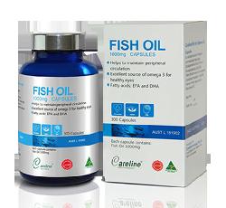Viên uống dầu cá Fish Oil 1000mg Omega 3 Careline Úc