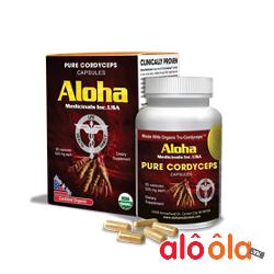 Đông trùng hạ thảo Aloha Pure Cordyceps Capsules 90 viên của Mỹ