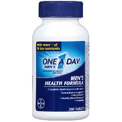 Viên uống One A Day Men's Multivitamin Health Formula loại 200 viên- Vitamin tổng hợp dành cho nam giới