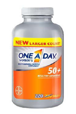 One A Day For Women 50+ vitamin tổng hợp 220 viên của Mỹ- Tăng cường sức khỏe cho phụ nữ trên 50