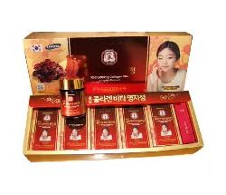 Cao hồng sâm linh chi collagen Pocheon 50g x 5 lọ Hàn Quốc chính hãng