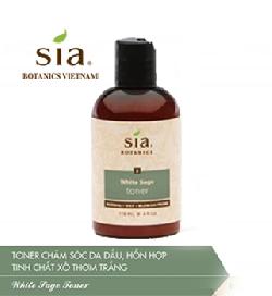 Toner Sia Botanics chăm sóc da dầu hỗn hợp tinh chất xô thơm trắng (White sage toner)