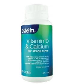 Viên bổ sung canxi Vitamin D & Calcium Ostelin 130 viên của Úc