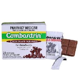 Kẹo Socola diệt giun Combantrin Chocolate Squares của Úc