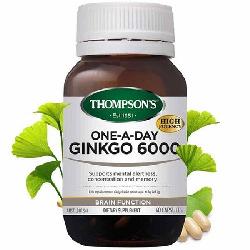Viên uống tuần hoàn não Thompsons Ginkgo 6000mg 60 viên
