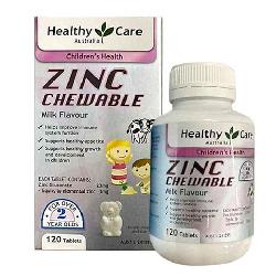 Healthy Care ZinC Chewable Milk Flavour hộp 120 viên của Úc