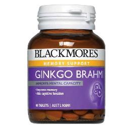 Hoạt huyết dưỡng não hỗ trợ trị rối loạn tiền đình Blackmores Ginkgo Brahmi