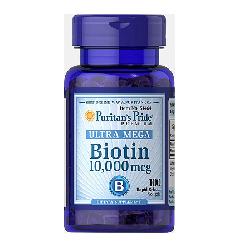 Biotin 10000 mcg puritan pride giúp làm đẹp tóc và móng lọ 100 viên