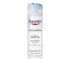 Gel rửa mặt cho da nhạy cảm mụn Eucerin Dermatoclean Refreshing Cleansing Gel