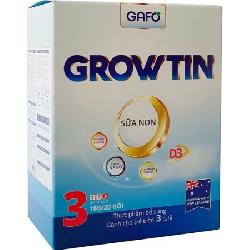 Gafo Growtin 3: Sữa công thức cho trẻ trên 3 tuổi (Túi giấy 18g x 20 gói)