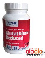 Glutathione 500mg  60 viên  - Viên uống trắng da Jarrow Glutathione reduced 500mg