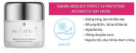 Kem dưỡng trắng da Absolute Perfect UV Protection Sakura