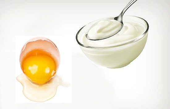 Cách làm da mặt trắng hồng mịn màng bằng sữa chua và lòng trắng trứng gà