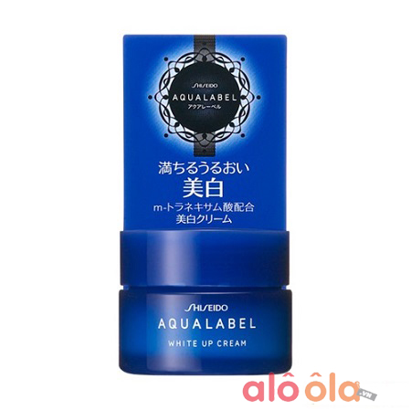 Kem dưỡng Shiseido Aqualabel White up Cream màu xanh 30g