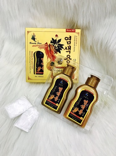 review dầu gội ginseng instant dyeing 4