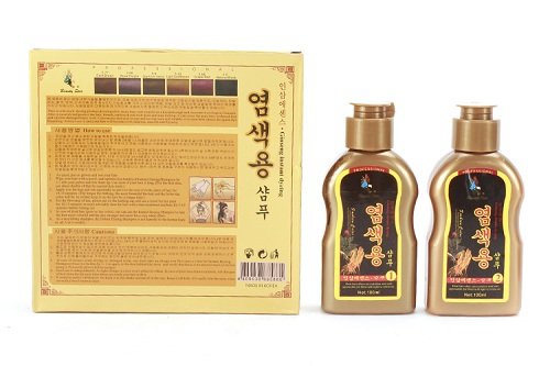 review dầu gội ginseng instant dyeing 1