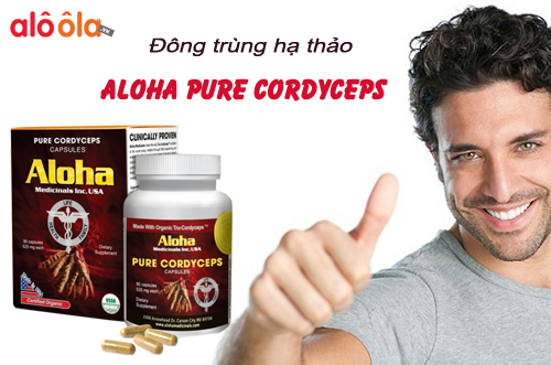 review viên uống đông trùng hạ thảo aloha pure cordyceps